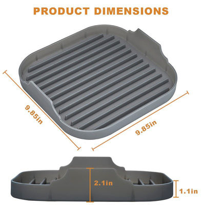Nachhaltige Silikon Speck Backpfanne für Mikrowelle und Ofen Kochen Grau oder Custom