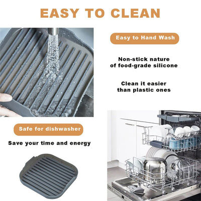 Nachhaltige Silikon Speck Backpfanne für Mikrowelle und Ofen Kochen Grau oder Custom