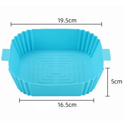 Nachhaltige Luftbrenner Silikon Topf Liner Tray Pan für Backmatte und Korb Quadrat